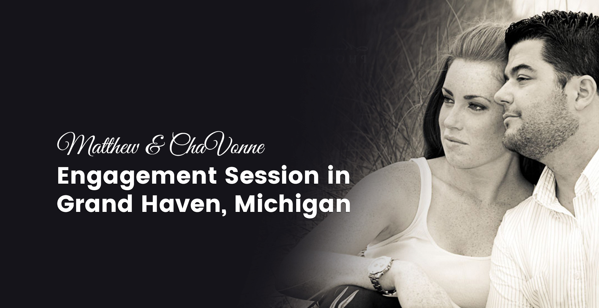 Matthew + ChaVonne  Engagement Session in Grand Haven, Michigan