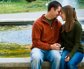David and Jessica || Fall Engagement Session at Michigan State University