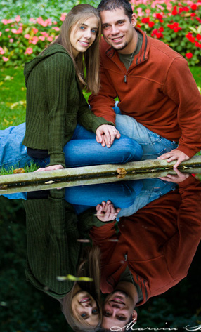 David and Jessica || Fall Engagement Session at Michigan State University