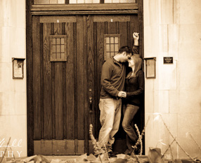 David and Jessica || Fall Engagement Session at Michigan State University
