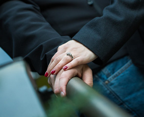 Bryan & Chelsea Fall Engagement Session - MSU Campus