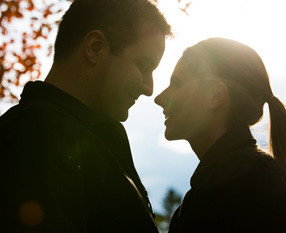 Bryan & Chelsea Fall Engagement Session - MSU Campus