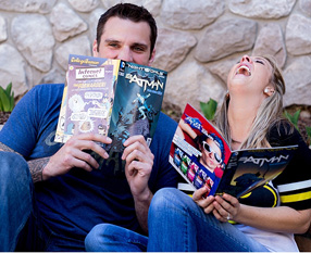 Kelly and Josh --  Love and comics